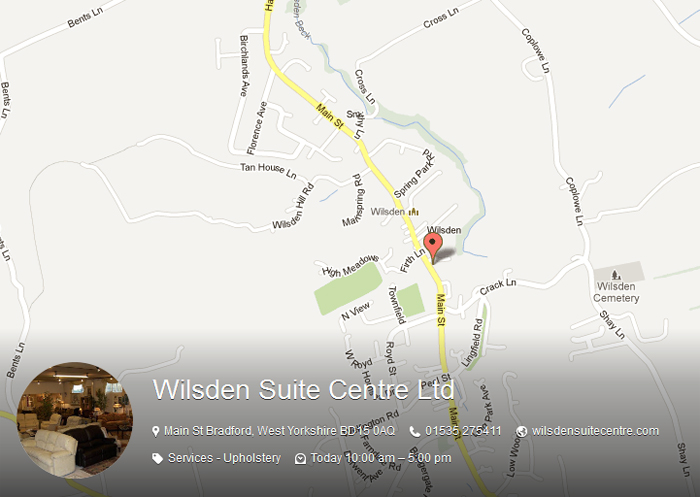 Wilsden Suite Centre Map Page